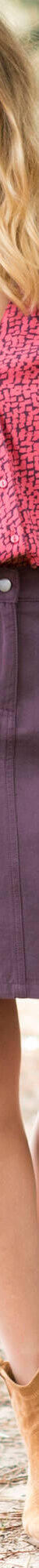 Jupe cargo coupe droite (prune) Jupe cargo coupe droite (prune)